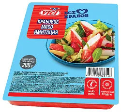 Крабовое мясо ВИЧИ Сурими с/м 200г