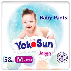 Подгузники-трусики ЙОКОСАН 6-10кг 58шт