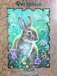 Пазл фигурный АПИЛКА Фантазия Зайчик на лугу арт.ВзП26