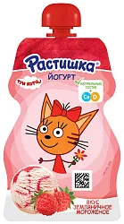 Йогурт РАСТИШКА Земляничное мороженое бзмж 2.6% 70г