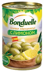 Оливки БОНДЮЭЛЬ с лимоном ж/б 314мл