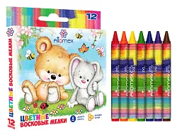 Мелки восковые АТТОМЕКС 12цв