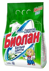 Стиральный порошок БИОЛАН Белые цветы автомат 1200г