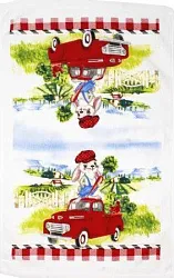 Полотенце кухонное НАТАМ Зайчик на машине 38*63см арт.PVT06001 НГ