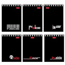 Блокнот ИНСАЙД А7 клетка 40л арт.40Б7В1гр_01622ХАТ