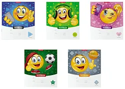 Тетрадь ЭРИХ КРАУЗЕ Смайлики линейка 12л арт.48831