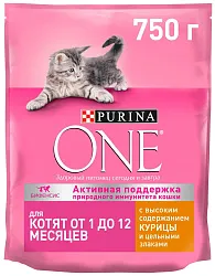 Корм для котят ПУРИНА ВАН с курицей и цельными злаками 200г