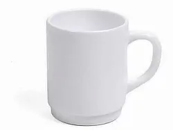 Кружка стеклокерамика белая 250мл арт.71877