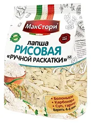Мак.изделия МАКСТОРИ Лапша рисовая ручной раскатки м/у 250г