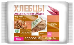 Хлебцы ДИ ЭНД ДИ амарантовые с гречей 100г