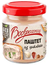 Паштет ВОСКРЕСЕНИЕ из цыпленка ст/б 100г