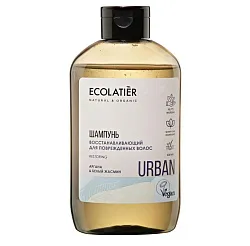Шампунь ЭКОЛАТЬЕ Восстанавливающий аргана и белый жасмин 600мл