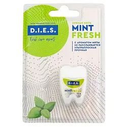 Зубная нить ДИЕС Мята невощеная 15м