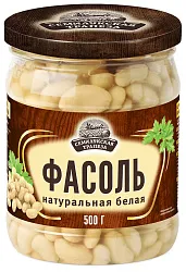 Фасоль СЕМИЛУКСКАЯ ТРАПЕЗА белая натуральная ст/б 500г