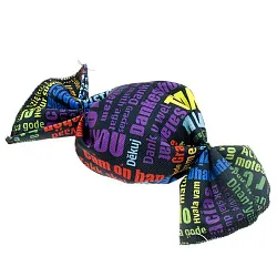 Игрушка для собак СИБИРСКИЙ ПЕС Мяч Спасибо средний 8см