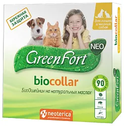 Биоошейник ГРИНФОРТ для кошек и мелких собак