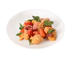 Филе куриное жареное в кисло-сладком соусе