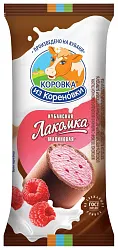 Мороженое КОРОВКА ИЗ КОРЕНОВКИ Кубанская лакомка с малиной в шоколадной глазури бзмж 90г