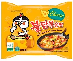 Лапша б/п САМЯНГ со вкусом жгучей курицы и сыра 140г