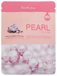 Маска для лица ФАРМСТЕЙ с экстрактом жемчуга тканевая