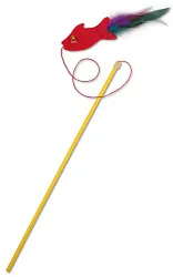 Игрушка для кошки ПЛЕЙ КЭТ Дразнилка удочка рыбка