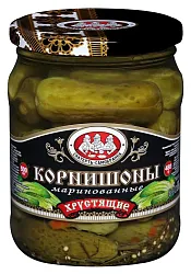 Огурцы СКАТЕРТЬ-САМОБРАНКА корнишоны 3-6см ст/б 500мл