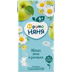 Напиток ФРУТОНЯНЯ яблоко ромашка липа 0.2л