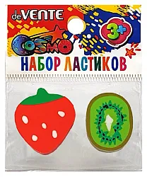 Ластик ДЕВЕНТЕ Фрукт 2шт