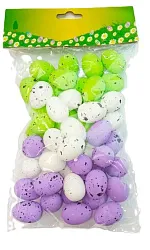 Декор пасхальный СФЕРА Яйца 2.5 см в крапинку 50шт арт.3-0747-5