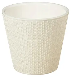 Горшок для цветов Вельвет светло-бежевый Д230мм 5л арт.510655