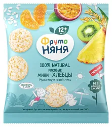 Мини-хлебцы ФРУТОНЯНЯ Мультифруктовый микс м/у 30г