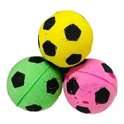 Игрушка для кошек ФОКСИКЕТ Набор №3 футбольных мячей