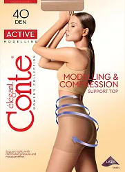 Колготки КОНТЕ СПА Актив 40ден натурал 2