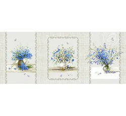 Полотенце кухонное ЛАГУНА М Полевые цветы 45*60см рогожка арт.0746