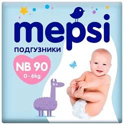 Подгузники МЕПСИ до 6кг 90шт