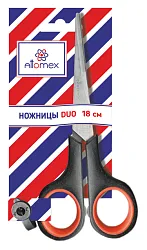 Ножницы АТТОМЕКС двухцветные 18см