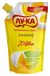 Майонез ЛУ-КА золотой д/пак 200мл