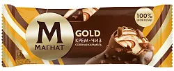 Мороженое МАГНАТ Голд кремчиз соленая карамель бзмж эскимо 65г