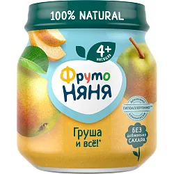 Пюре ФРУТОНЯНЯ груша ст/б 100г