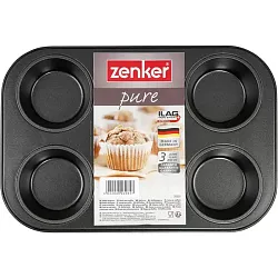 Форма для выпечки ЗЕНКЕР 6 кексов арт.3984