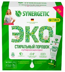 Стиральный порошок СИНЕРГЕТИК концентрат в стиках 20шт
