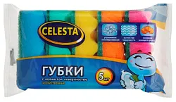 Губка для посуды СЕЛЕСТА Волна 5шт
