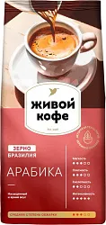 Кофе ЖИВОЙ КОФЕ Арабика зерно 200г
