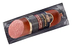 Сервелат БАВАРУШКА Филейбургский с копченой грудинкой в/к 350г