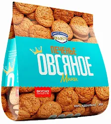 Печенье ПОЛЕТ Овсяное мини 300г