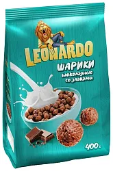 Завтрак ЛЕОНАРДО Шарики шоколадные со злаками 400г