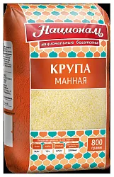 Манная крупа НАЦИОНАЛЬ м/у 800г