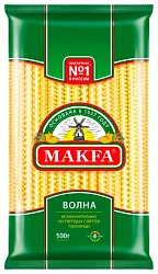 Мак.изделия МАКФА Лапша длинная волна м/у 500г
