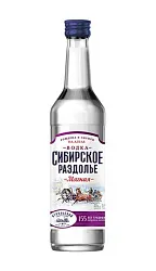 Водка ИТКУЛЬ Сибирское раздолье мягкая 38% ст/б 0.5л