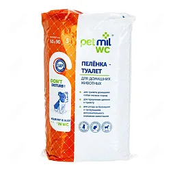 Пеленка-туалет ПЕТМИЛ с суперабсорбентом для животных 5шт